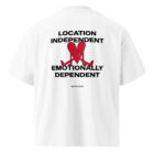 Unisex organic oversized high neck blaster 2.0 t shirt white back 6a457a6a37c07.jpg